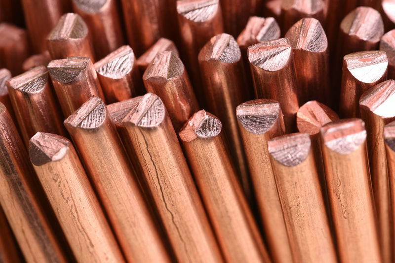 Close-up photo of copper wire.