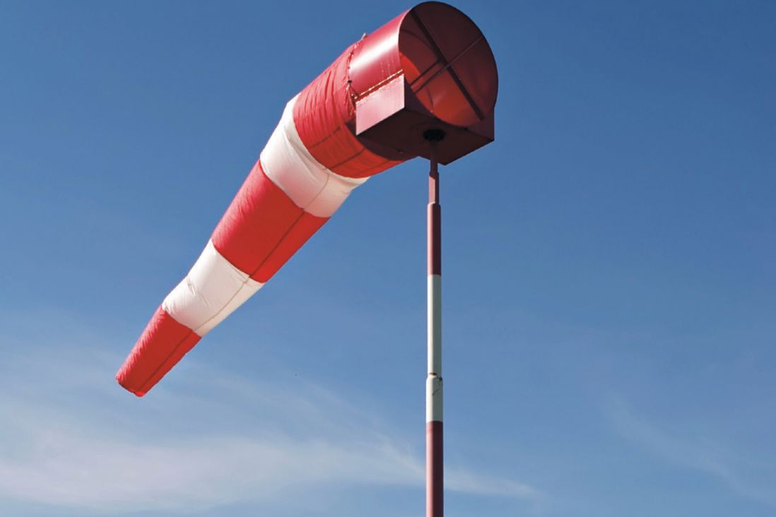Photograph of a windsock.