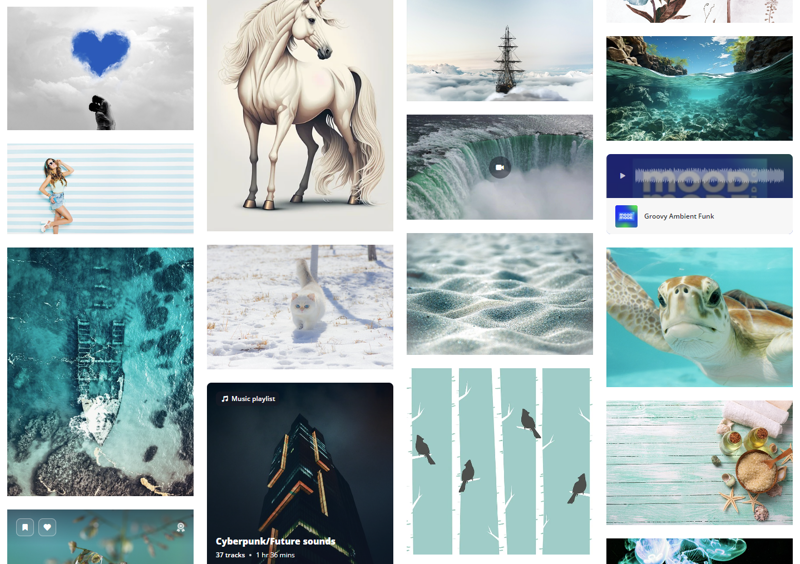 Screenshot from Pixabay, showing various free CC license photographs.